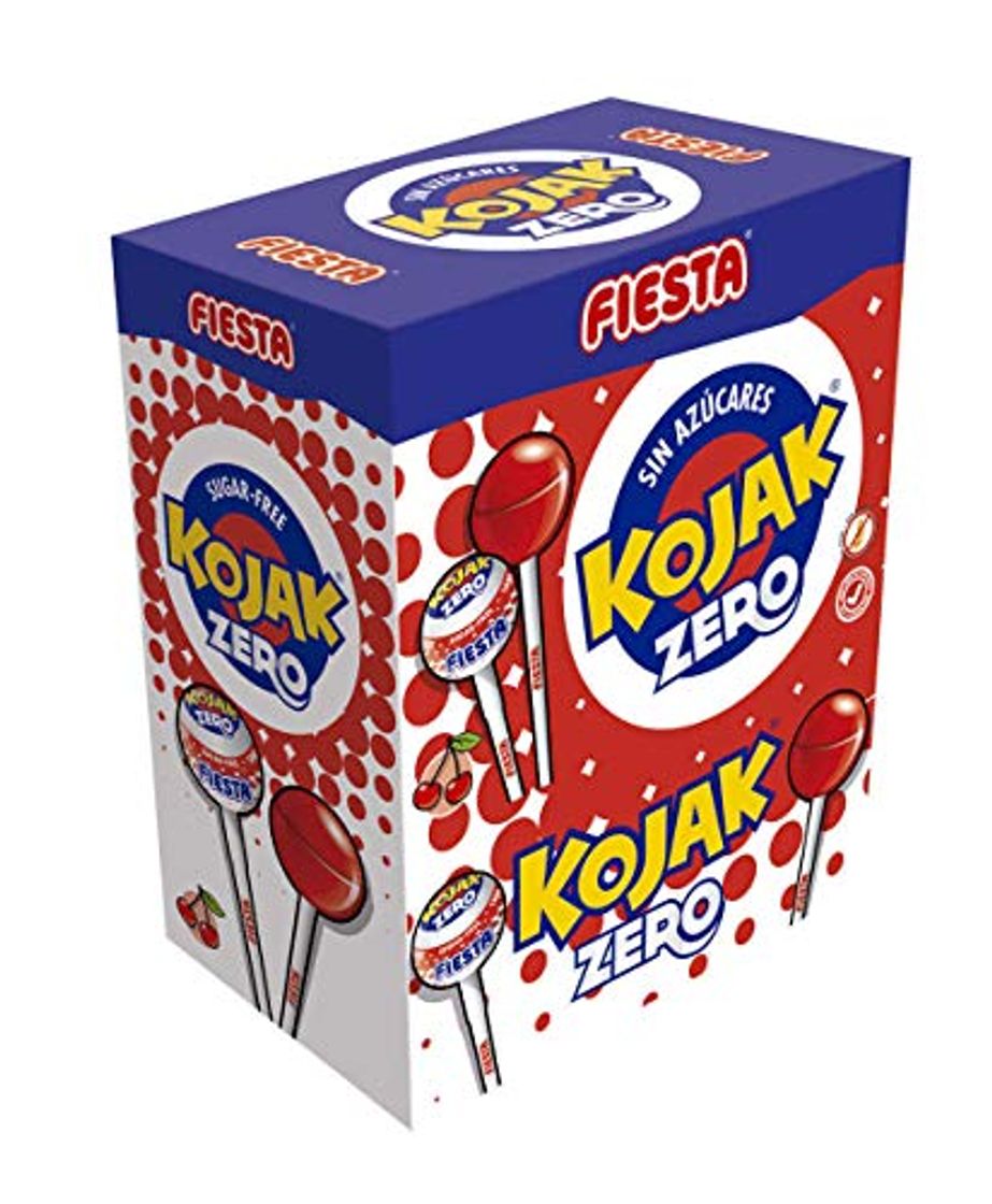 Producto FIESTA Kojak Sin Azúcar Caramelo con Palo Sabor Cereza