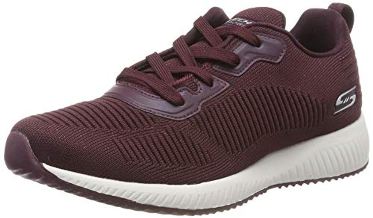 Moda Skechers Bobs Squad-Total Glam, Zapatillas Mujer, Rojo