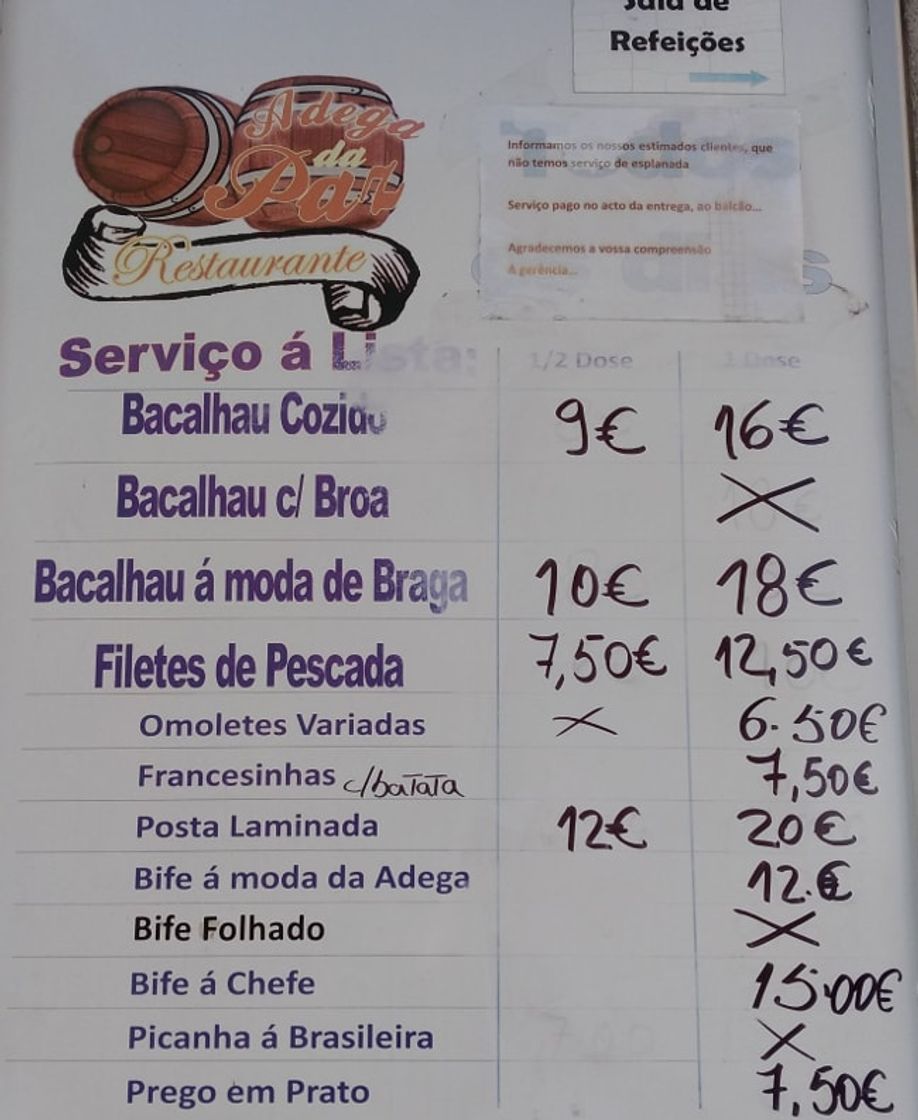 Restaurante Adega Da Paz