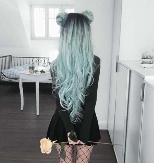 Cabelo azul dos sonhos 