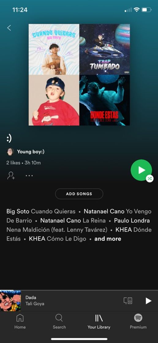 Moda My playlist of Spotify 