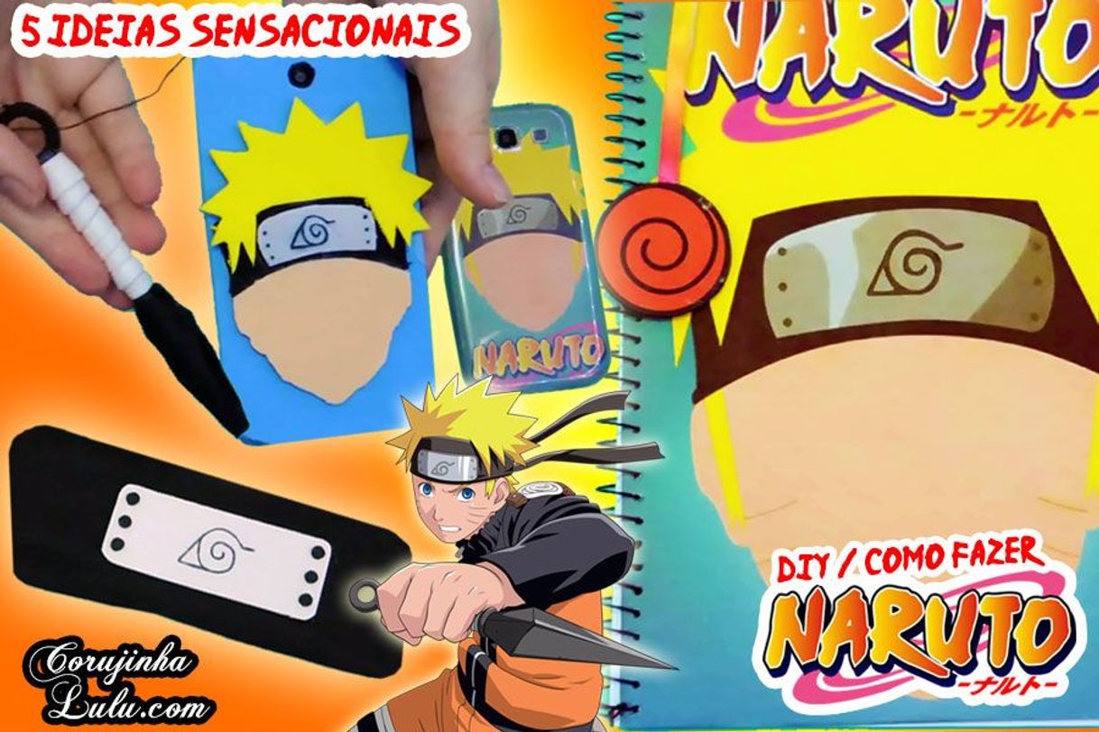 Moda Naruto lembranças passo a passo