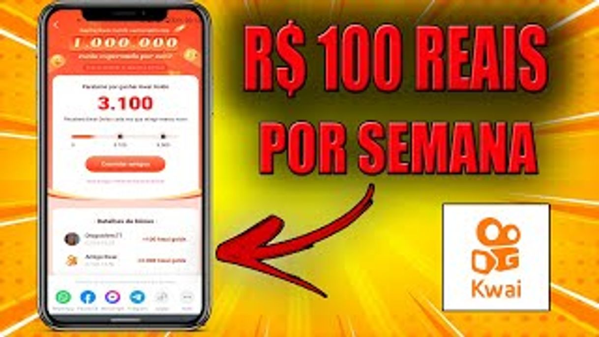 Moda Ganhe 6.000.000 Kwai Golds semanalmente! De segunda a domingo, venha me impulsionar no Kwai todos os dias e ganharemos dinheiro juntos!https://s.kwai.app/s/dXFg45v4