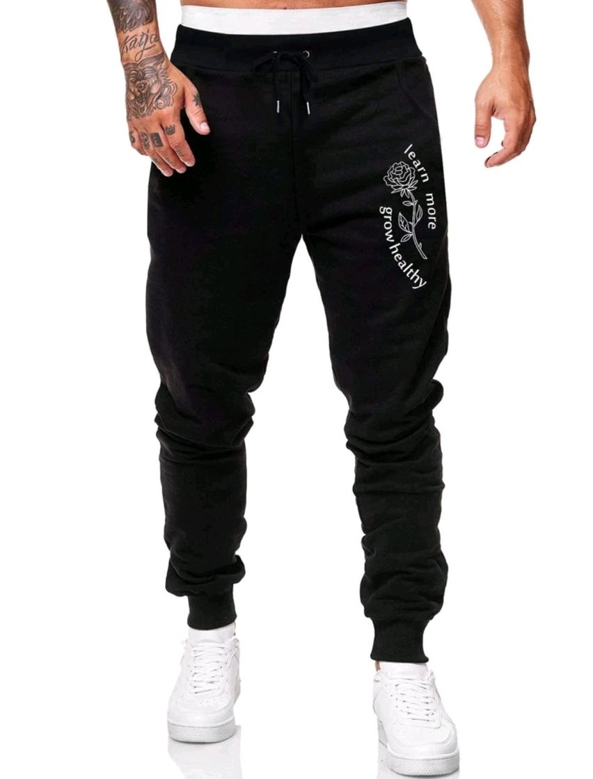 Pantalones deportivos con rosa Shein