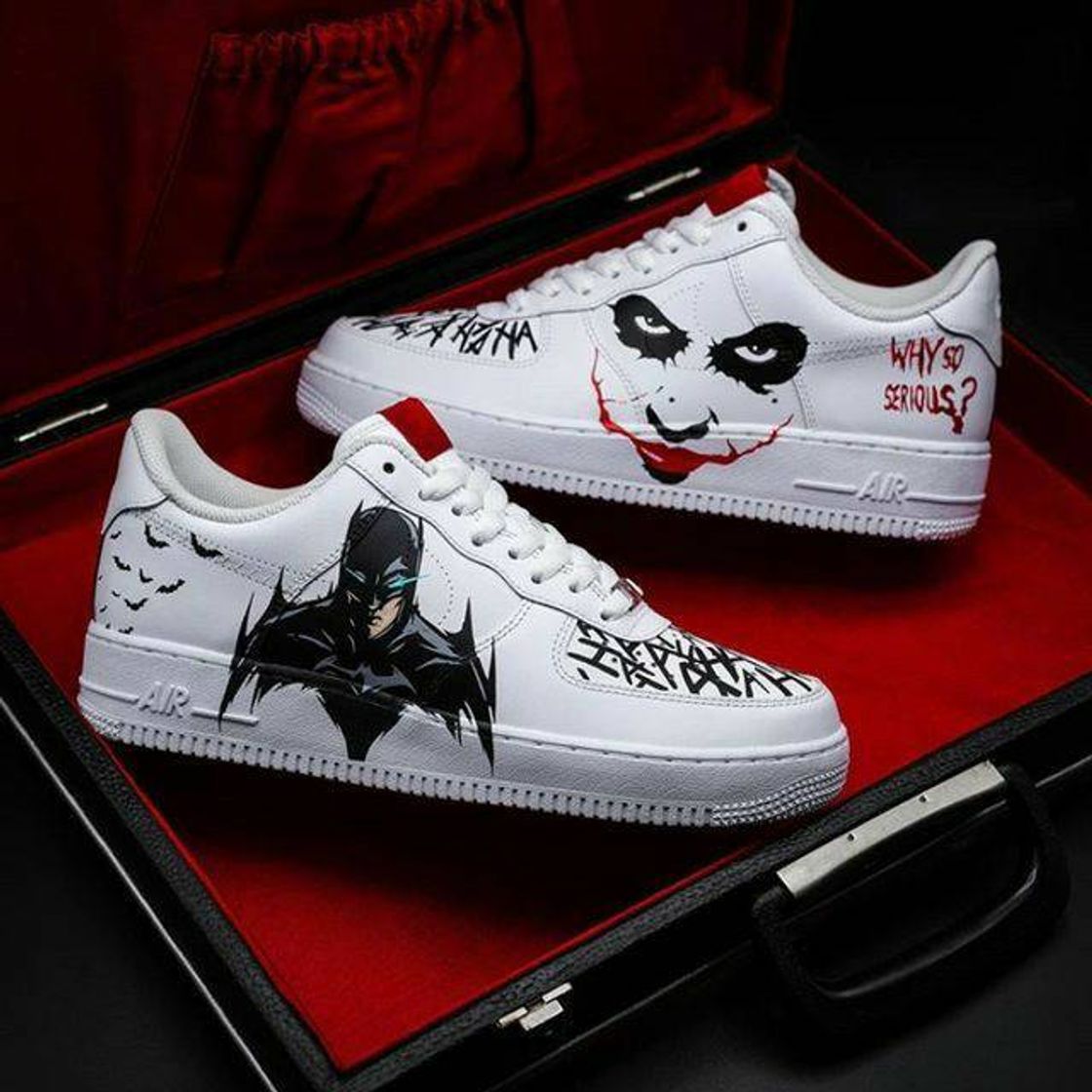 Moda Batman and The Joker Custom Air Force 1