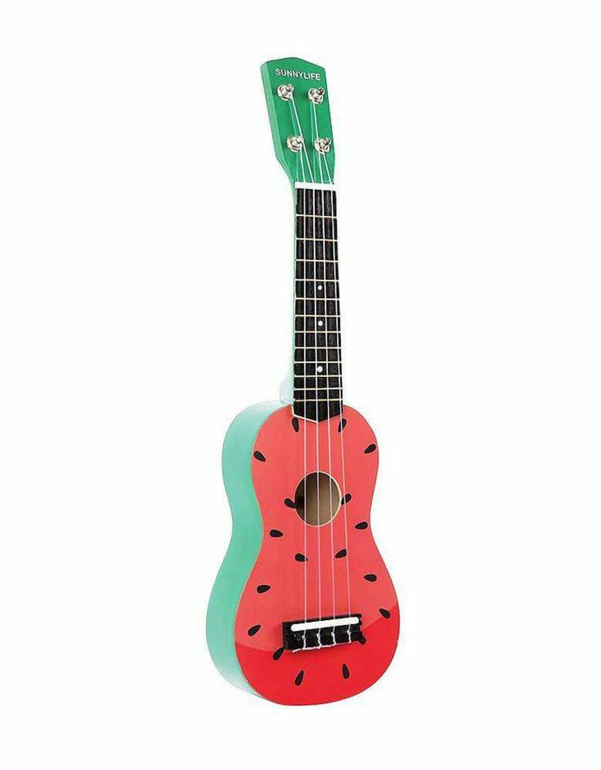 Social 🍉|Ukulele pintado de melancia|🍉