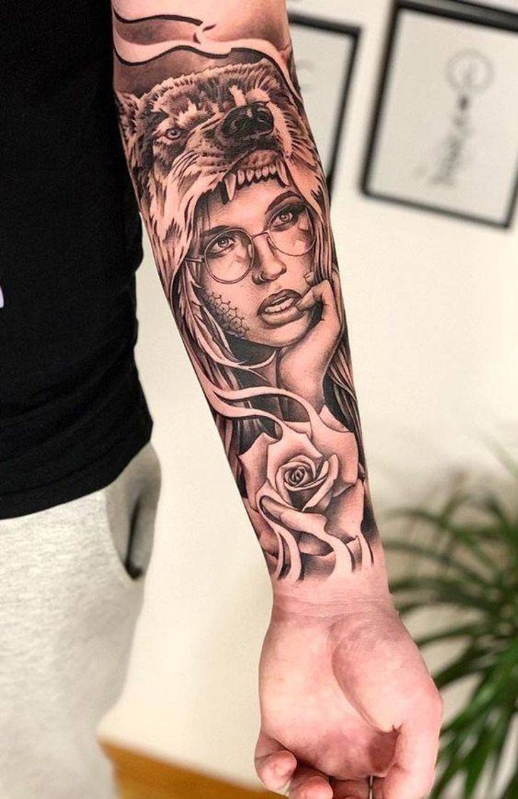 Fashion Tatto Masculina Antebraço