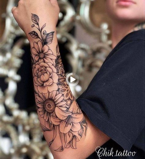 Tatuagem flor 😍