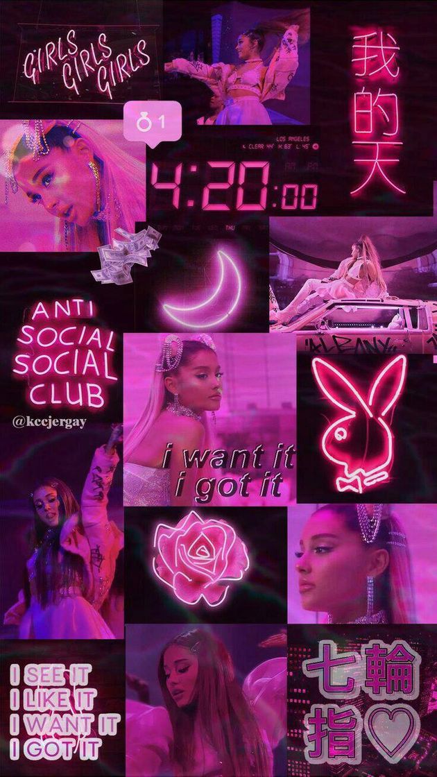 Moda Wallpaper 7R Ariana Grande 💜💖