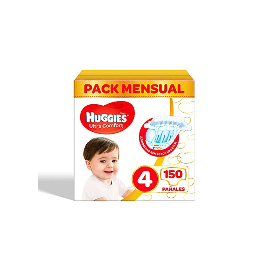 Belleza Huggies Ultra Comfort Pañales Talla 4