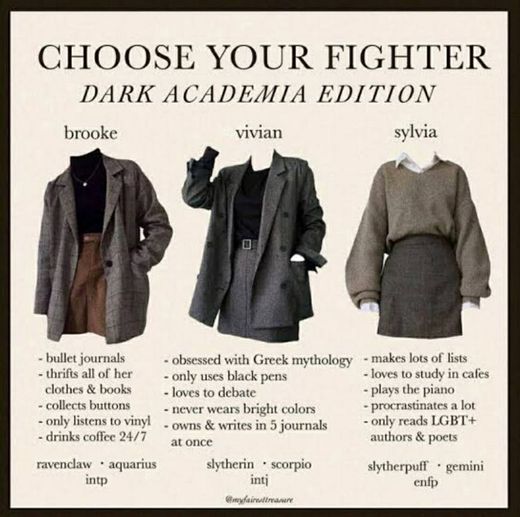 dark academia clothes