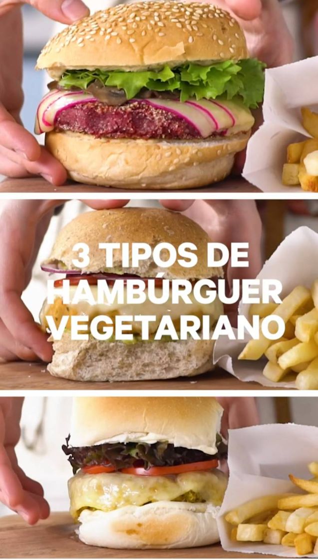 3 TIPOS DE HAMBÚRGUER VEGETARIANO