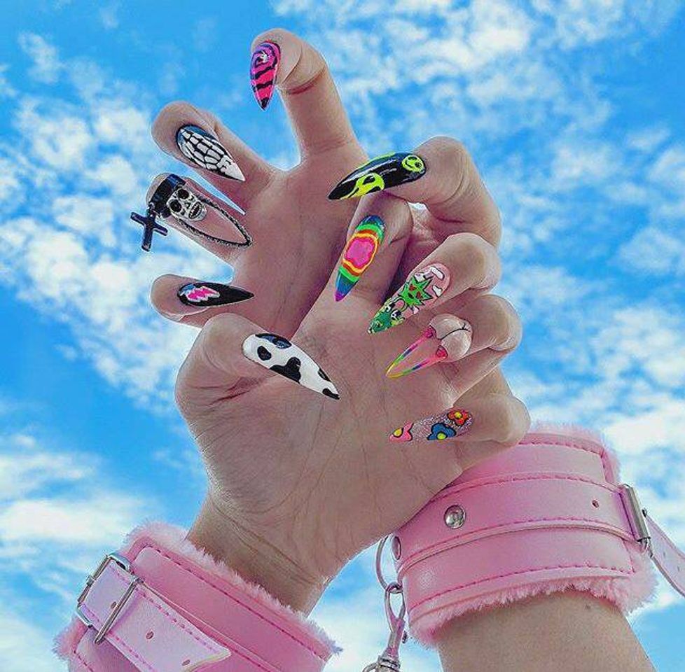 Moda Unhas coloridas 