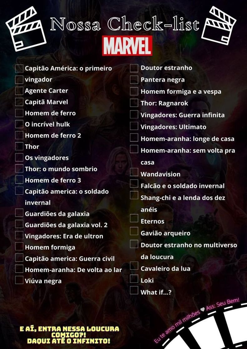 Película Filmes Marvel 