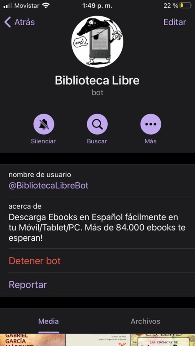 Fashion Bot para descargar libros digitales 📚 gratis ✨💙