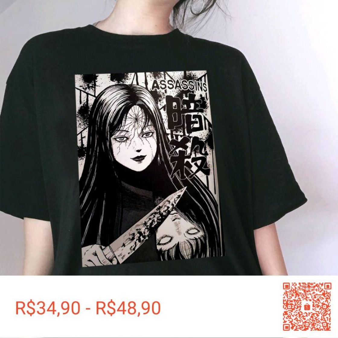 Fashion Camiseta tomie/junji ito