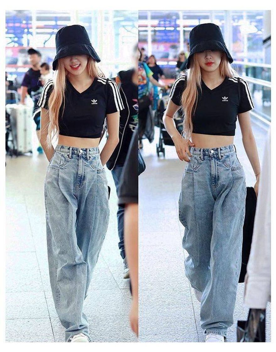 Fashion Rosé outfit airport