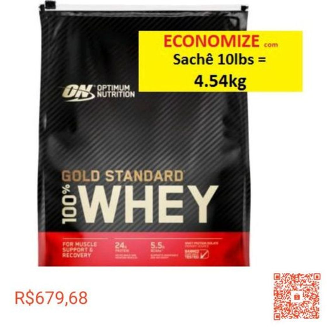 Producto Whey Optimum Nutrition 10lbs