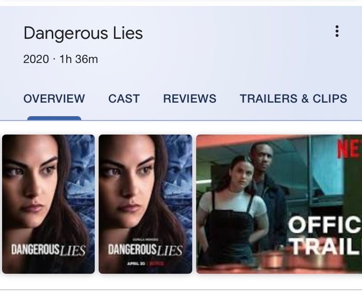 Movie Dangerous Lies