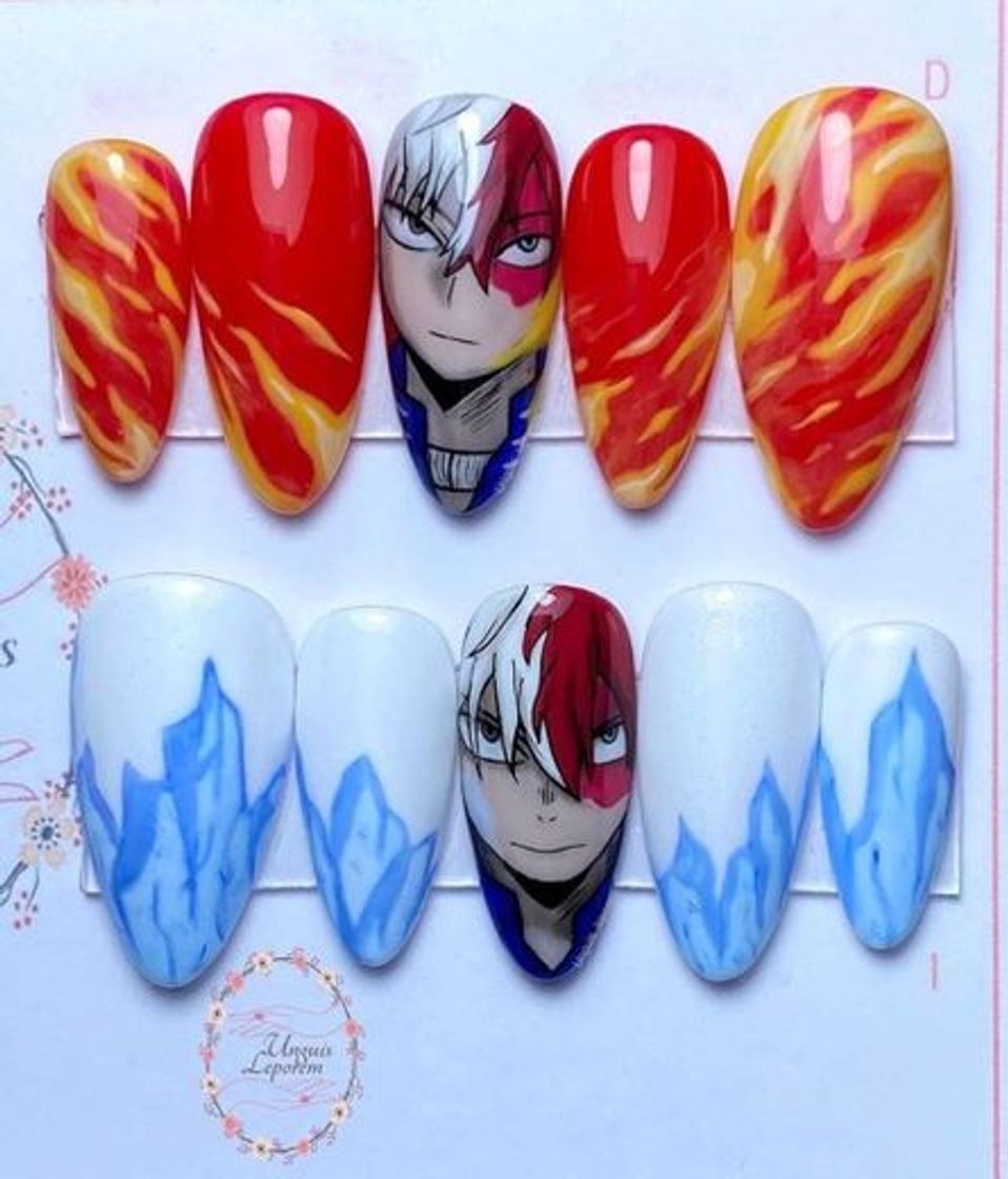 Moda Unhas - Todoroki 