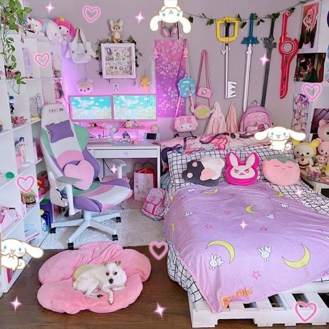 Moda .*•.gamer girl room inspo