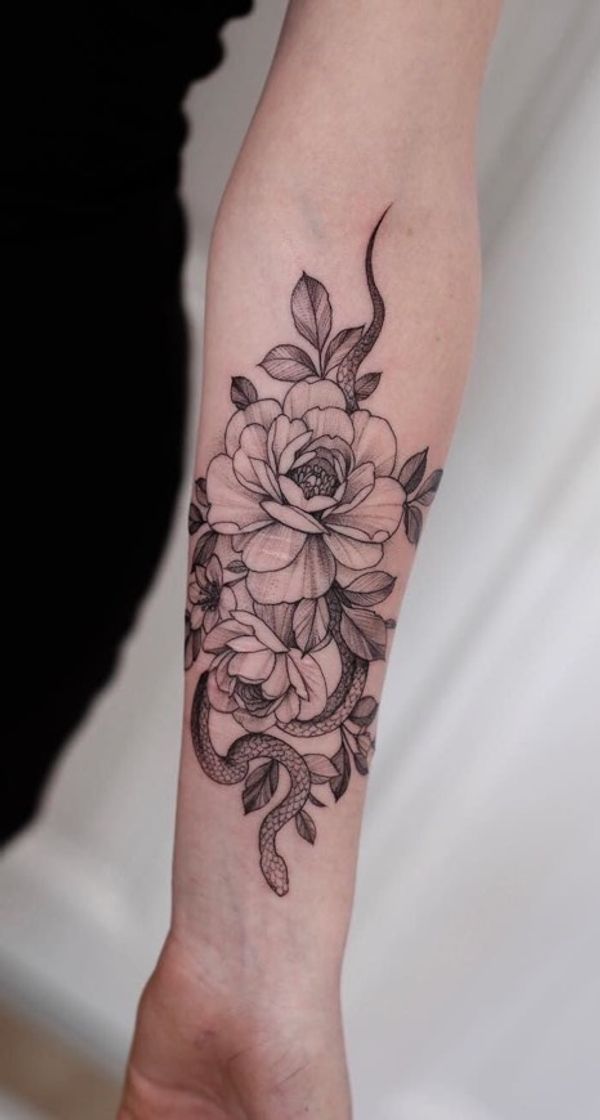 Moda tattoo flores