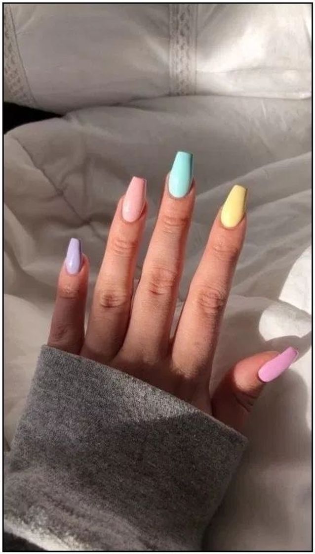 Moda Unhas coloridas 