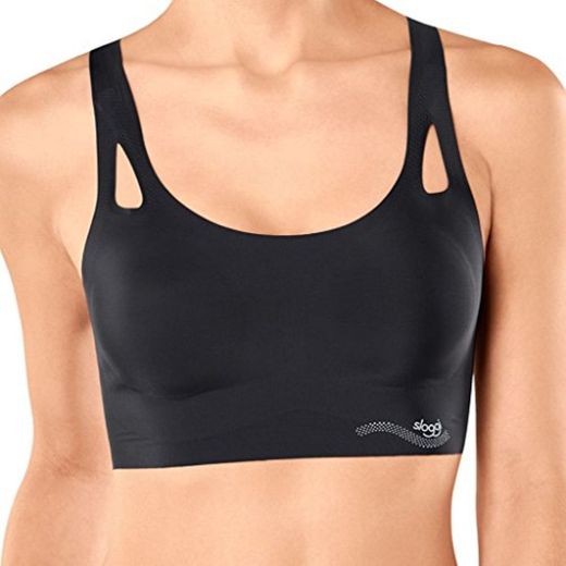 Sloggi Zero Feel Sporty Top X Camiseta sin Mangas, Negro