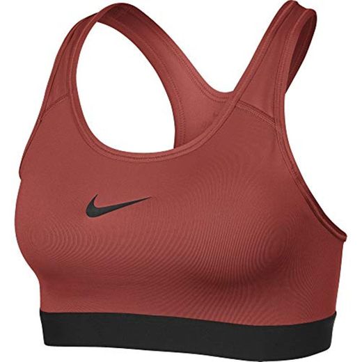 NIKE Women's Classic Padded Sports Bra Sujetadores Deportivos, Mujer, Cedar