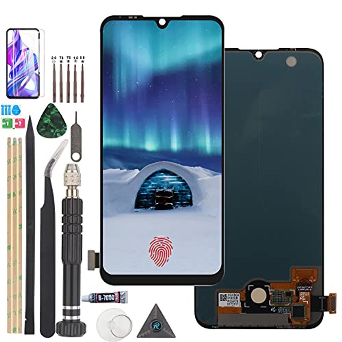 Electronic YWL-OU para Xiaomi MI A3 LCD Display CC9e LCD Display Touch Screen