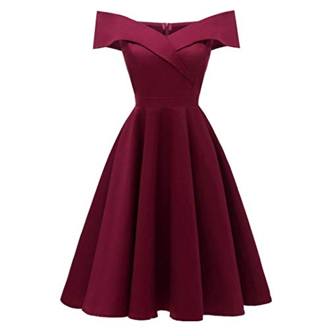 Social Overdose Nuevas Mujeres De La Vendimia Princesa Floral CóCtel De Encaje con Cuello En V Noche Formal Una LíNea De Vestido De Noche Swing Dress Vestidos De Dama De Honor