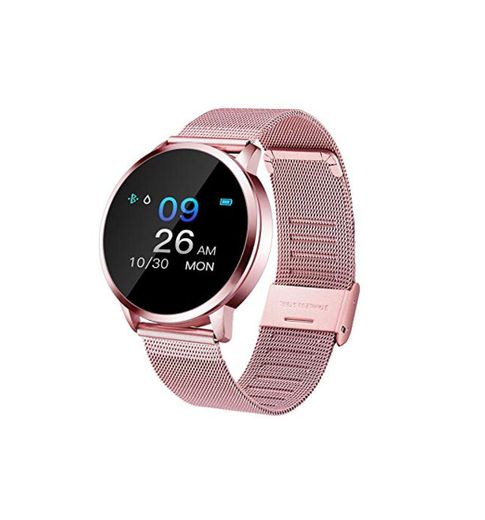Adsvtech Smartwatch, Impermeable Reloj Inteligente Mujer Hombre, Pulsera Actividad Inteligente Reloj Deportivo