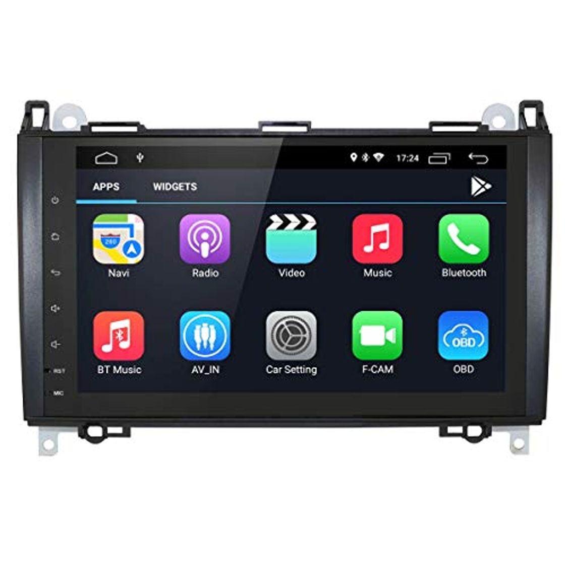 Product Sistema multimedia Android 10 2 Din para coche con pantalla táctil capacitiva