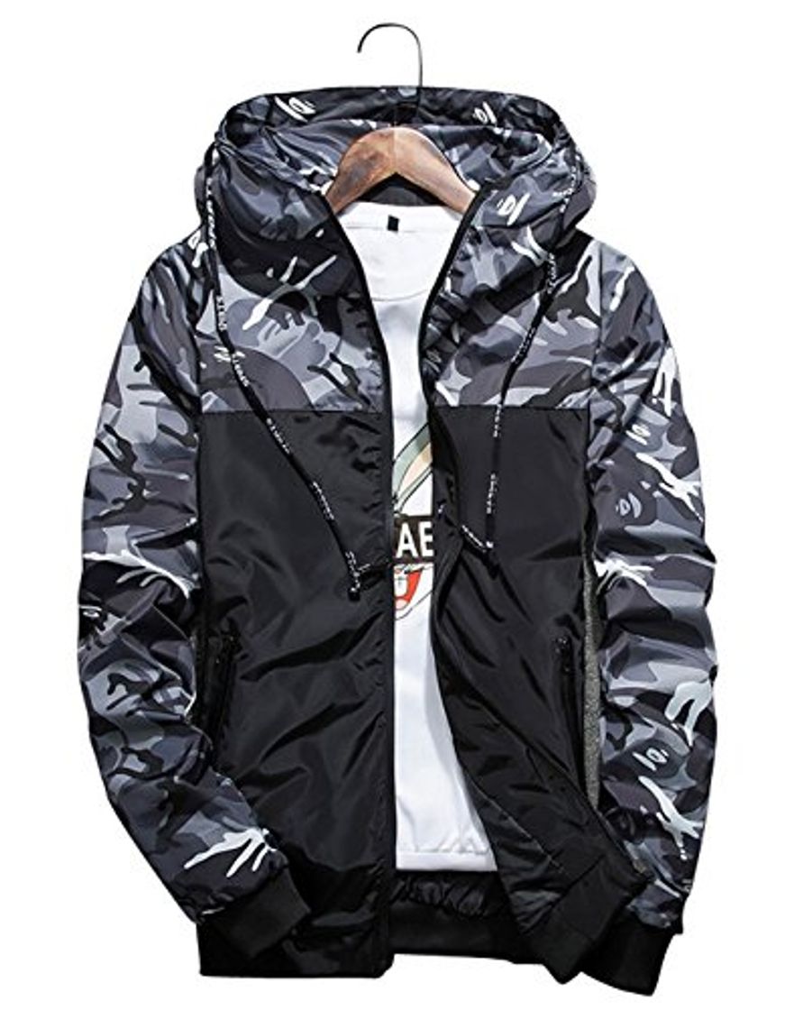 Social shepretty Hombre Softshell Funciones Chaqueta para Exterior Impermeable