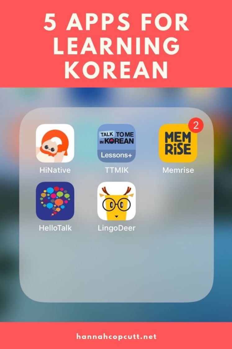 Fashion Apps aprender coreano 