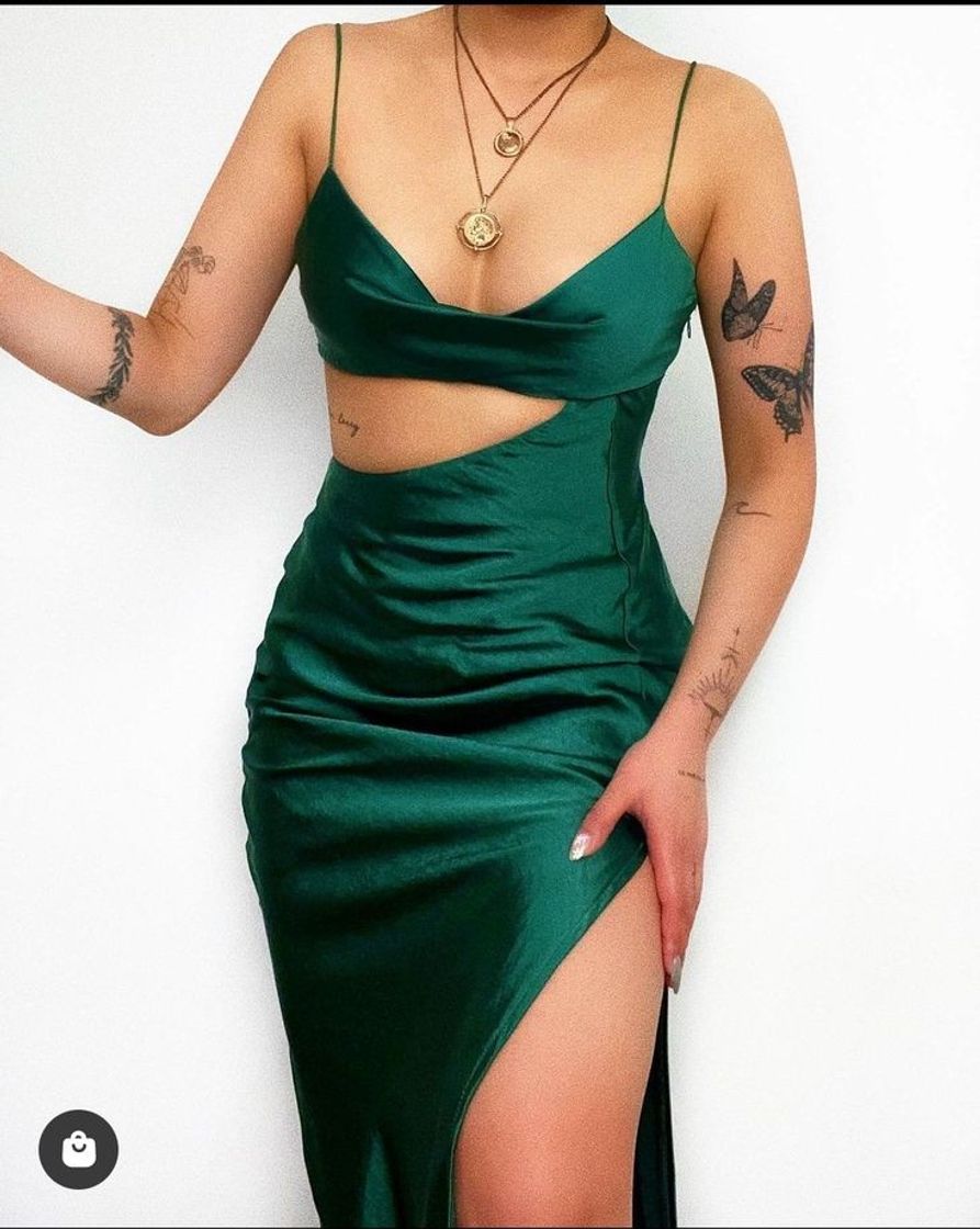 Social Vestido Verde Escuro 💚