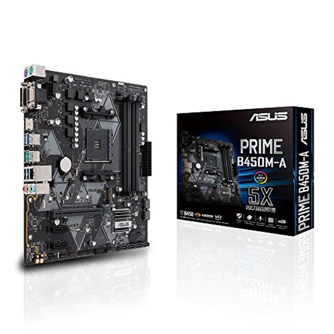 Social Asus PRIME B450M-A AMD AM4 B450 mATX - Placa con Aura Sync