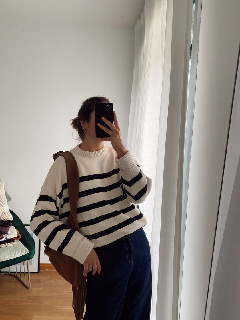 Social STRIPED KNIT SWEATER - striped