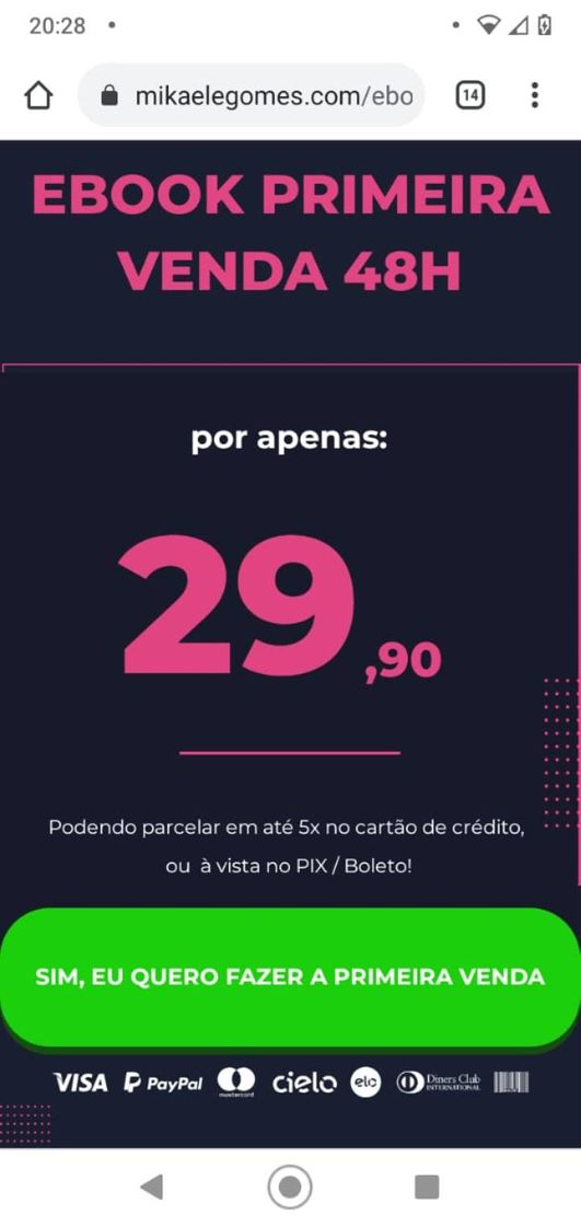 Moda E-book "PRIMEIRA VENDA EM 48H" POR 29,90 EM ATE 5x 