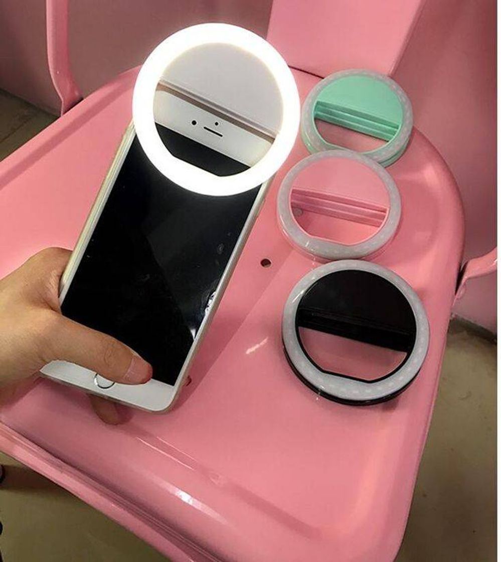 Social Aro de luz para movil, YBLNTEK Selfie Ring Light Ultra Bright Recargable