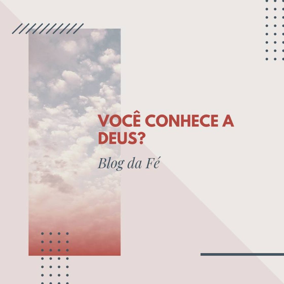 Fashion VOCÊ CONHECE A DEUS?