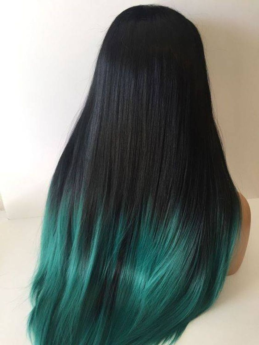 Moda Cabelo com mechas verdes