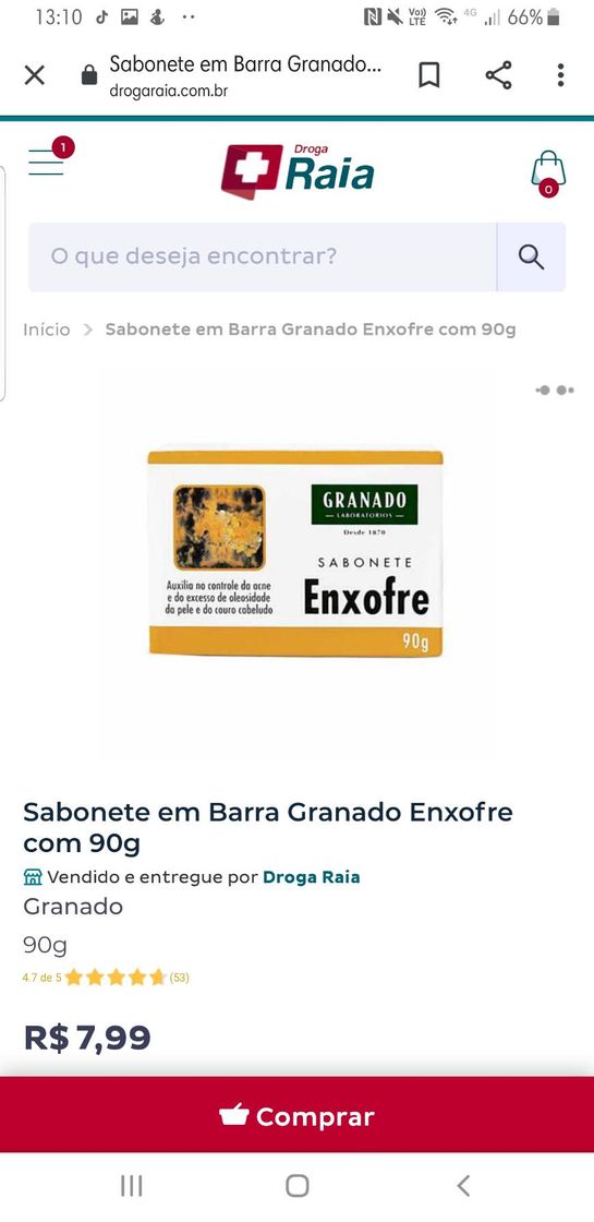 Moda Sabonete em Barra Granado Enxofre 90g | Droga Raia