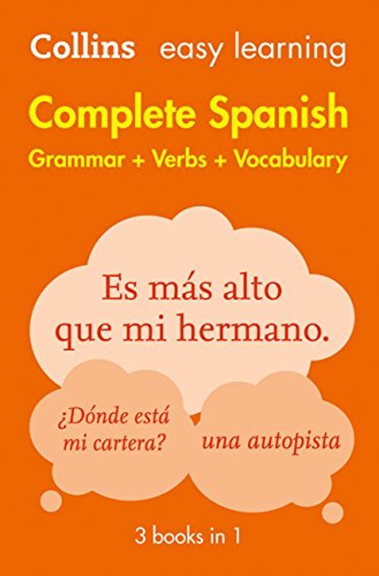 Libros Easy Learning Spanish Complete Grammar, Verbs and Vocabulary