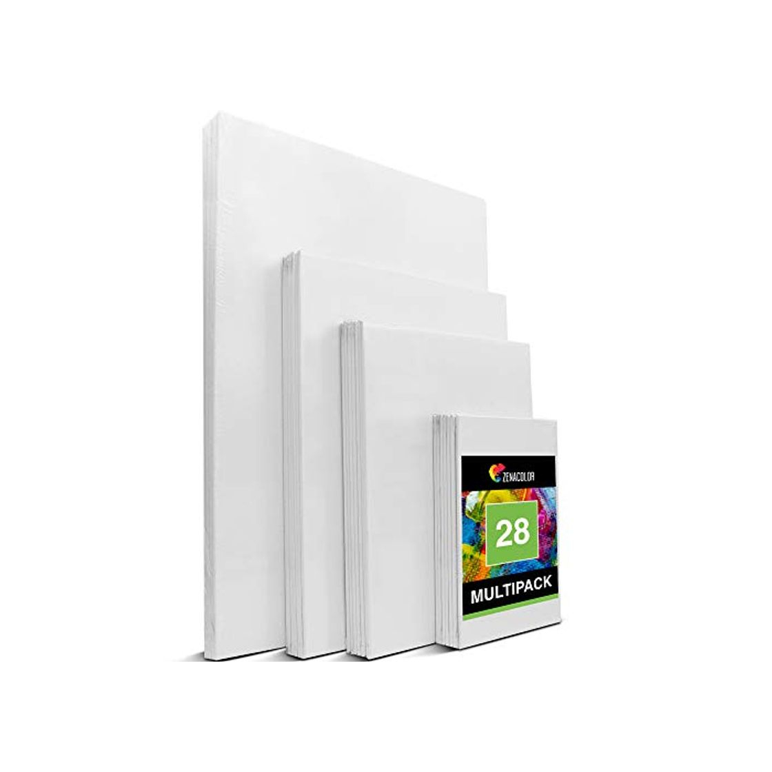 Products Zenacolor - Set de 28 Canvas - Laminas para Pintar Multisizes -