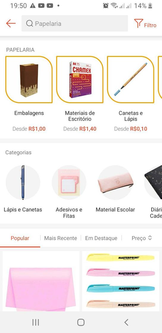 Moda Papelaria na Shopee 🛍📐✂️🖊📚✏🖋🖊