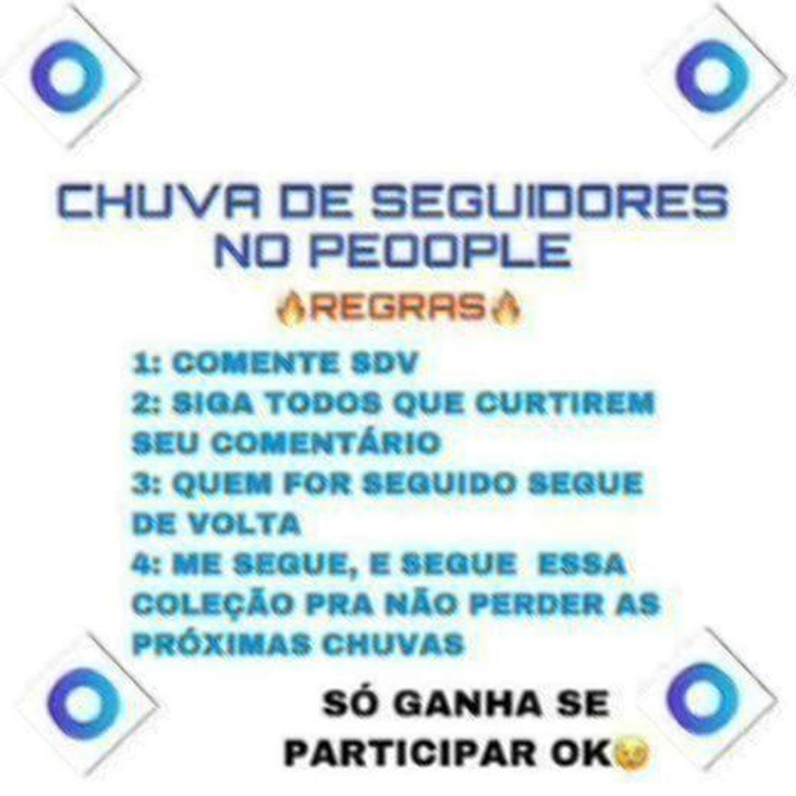 Social ☔️CHUVA DE SEGUIDORES ☔️PARTICIPE🔥