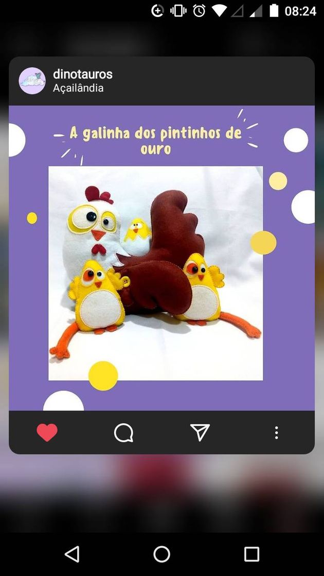 Moda Galinha dos pintinhos de ouro🐓