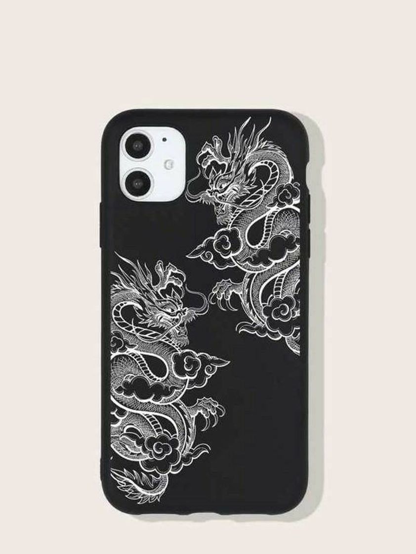 Fashion Black Case Dragon SHEIN 