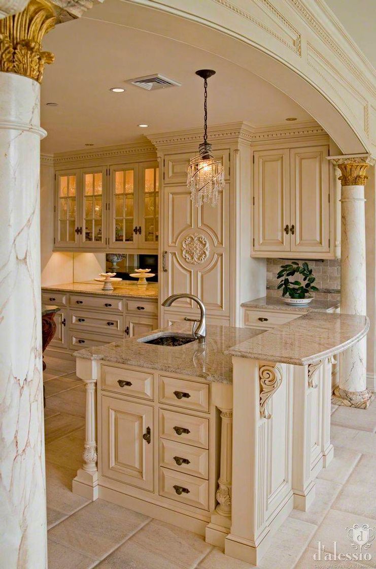 Social Cozinha Elegantes Gabinete Design Interior 